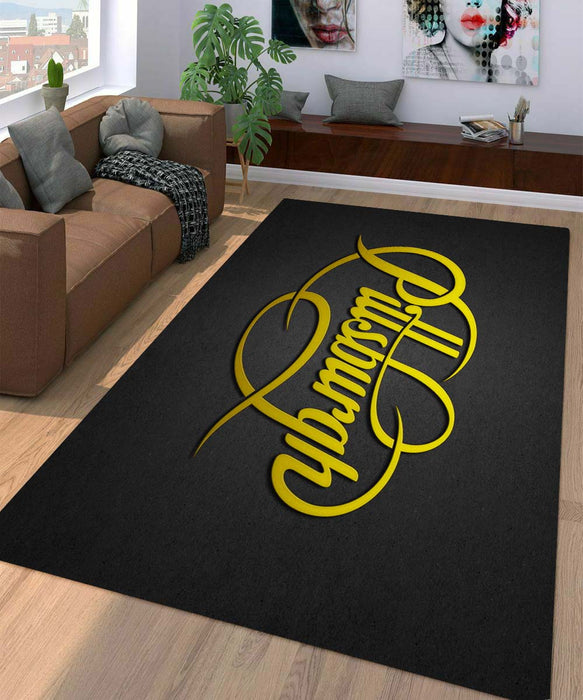 lettering pittsburgh team Living room carpet rugs