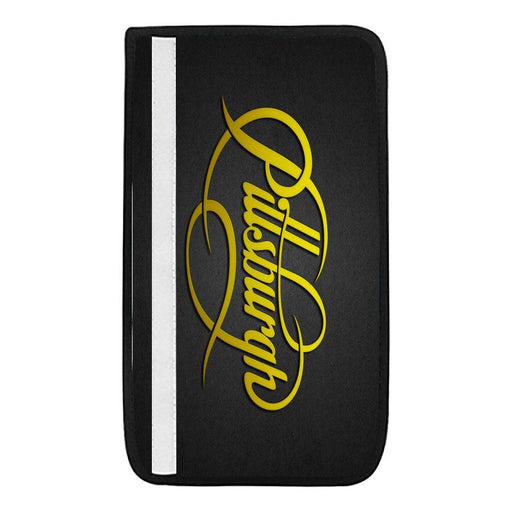 lettering pittsburgh team Car seat belt cover