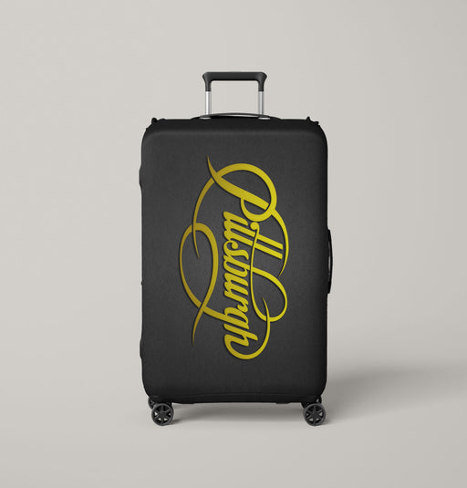 lettering pittsburgh team Luggage Covers | Suitcase