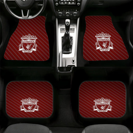 liverpool redline pattern england Car floor mats Universal fit