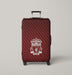 liverpool redline pattern england Luggage Cover | suitcase