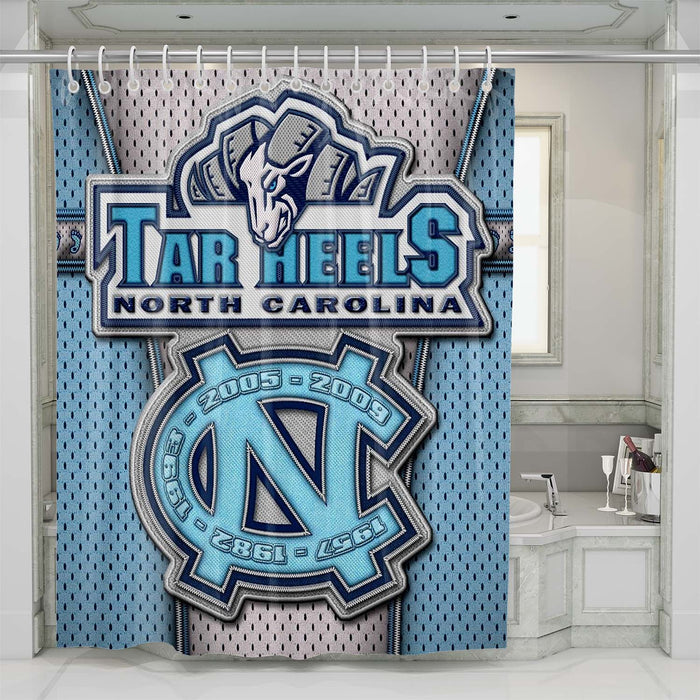 unc tarheels shower curtains