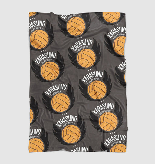 logo karasuno volley ball team Ultra soft fleece blanket