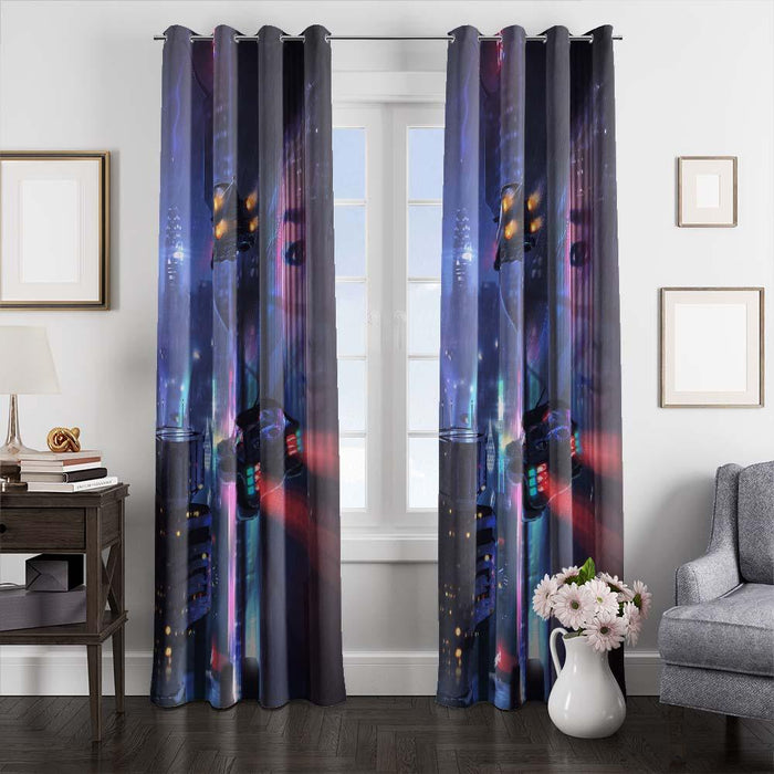 light of blade runner 2049 window curtains