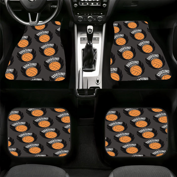 logo karasuno volley ball team Car floor mats Universal fit