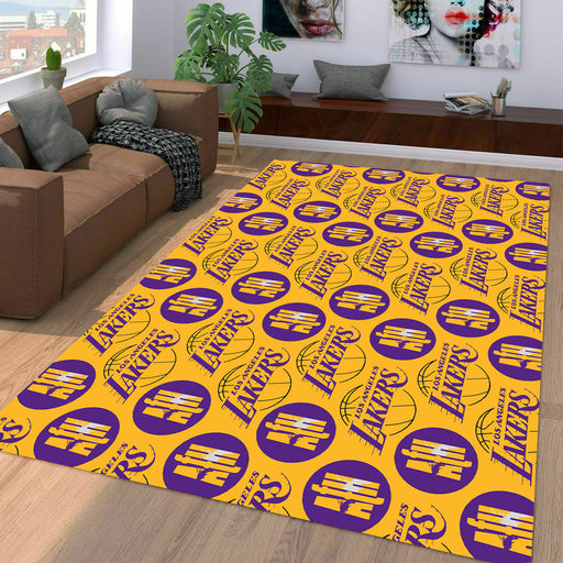 los angeles lakers nba logo Living room carpet rugs