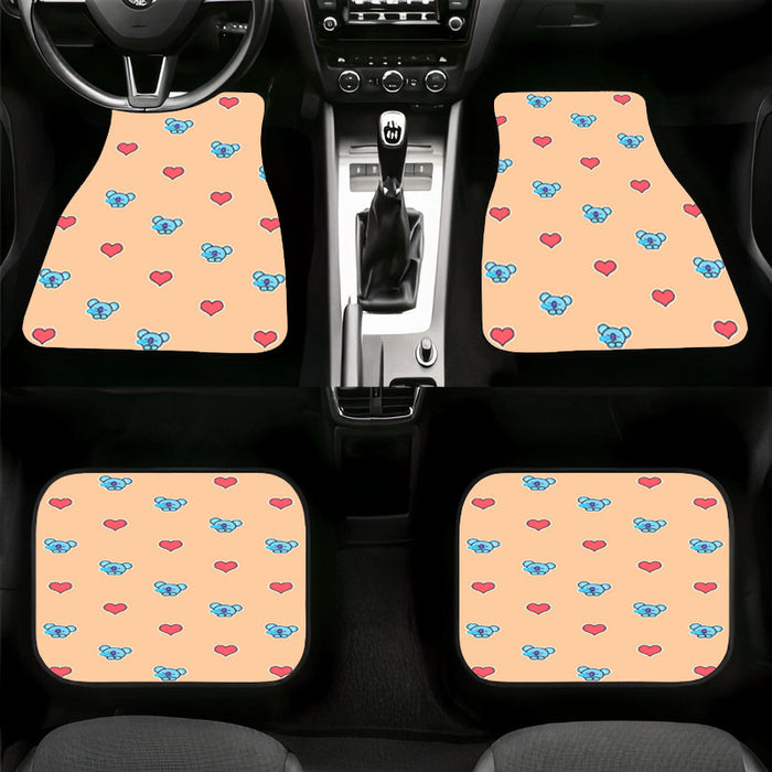 love and koya rap mon bangtan boys Car floor mats Universal fit