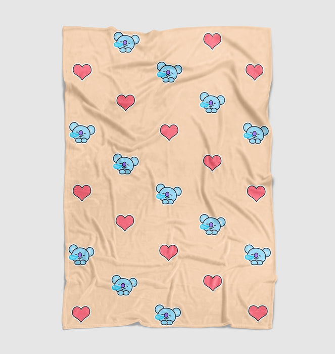 love and koya rap mon bangtan boys Ultra soft fleece blanket