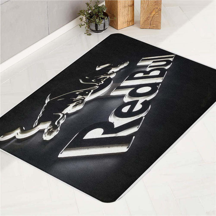 light redbull monochrome bath rugs