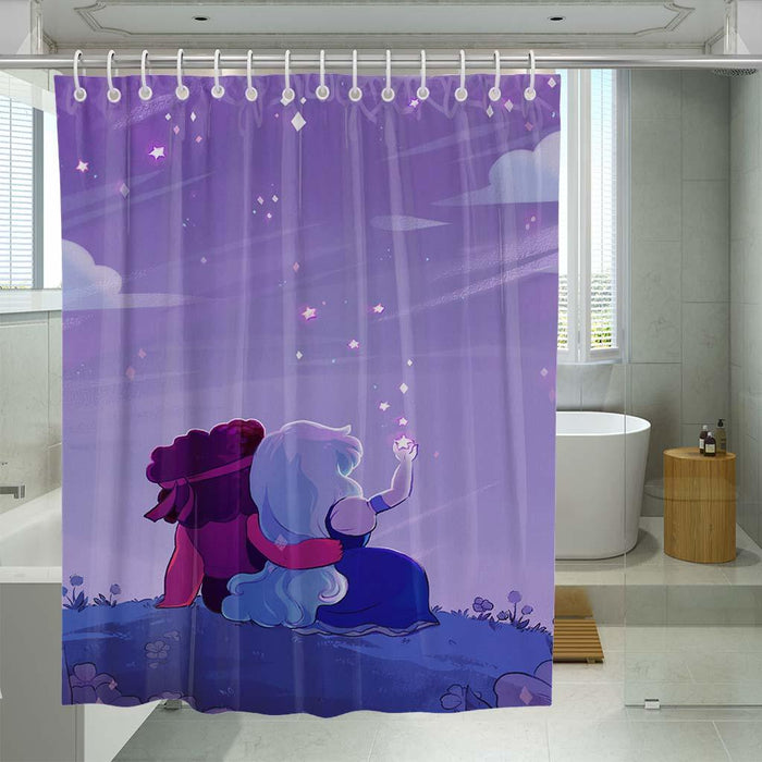 lighting captain marvel shower curtains