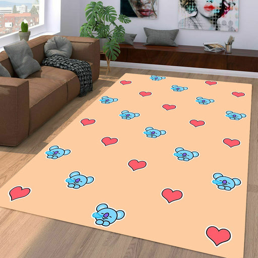 love and koya rap mon bangtan boys Living room carpet rugs