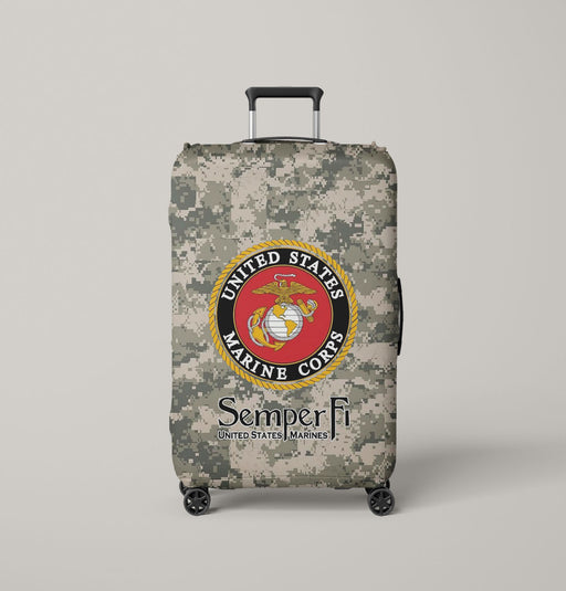 usmc us marine corps Luggage Cover | suitcase