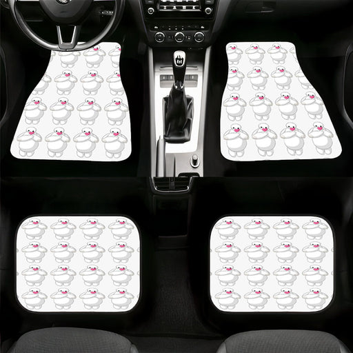 love from baymax cute robot Car floor mats Universal fit