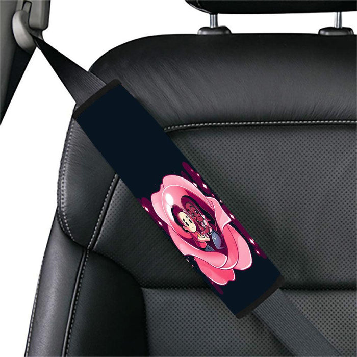 line icon bear Car seat belt cover