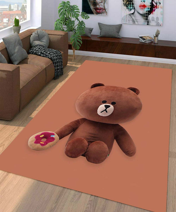 line icon bear Living room carpet rugs