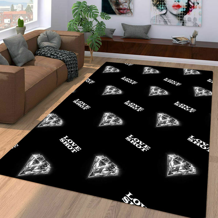 love shot gems dark Living room carpet rugs