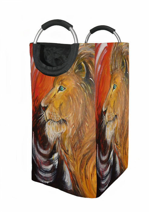 lion painting Laundry Hamper | Laundry Basket