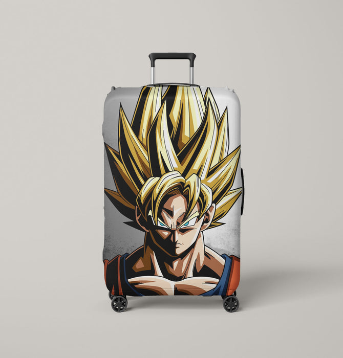 low light dragon ball z goku Luggage Covers | Suitcase