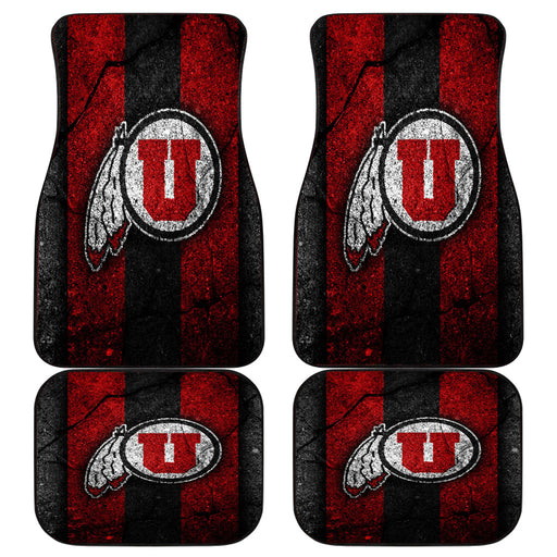 Utah Utes american football team Car floor mats Universal fit