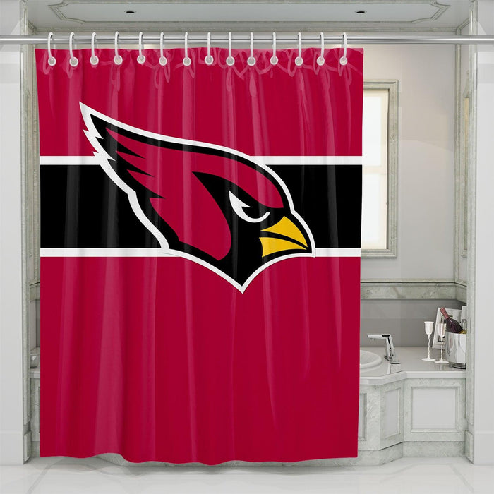 line arizona cardinals icon shower curtains