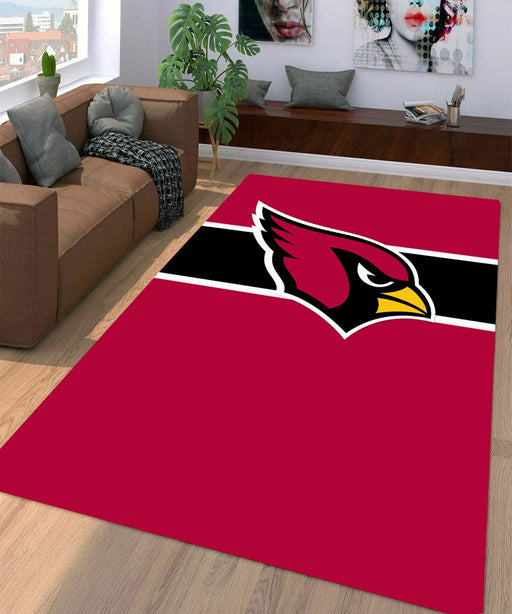 line arizona cardinals icon Living room carpet rugs