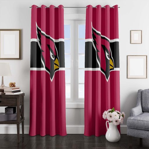 line arizona cardinals icon window Curtain