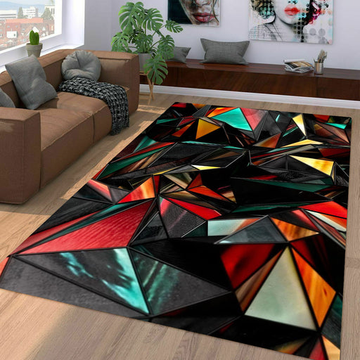 low poly object refraction material Living room carpet rugs