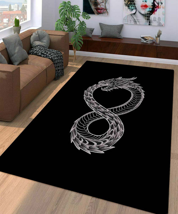 line dragon of altered carbon Living room carpet rugs