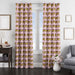 logo thrasher pattern window curtains