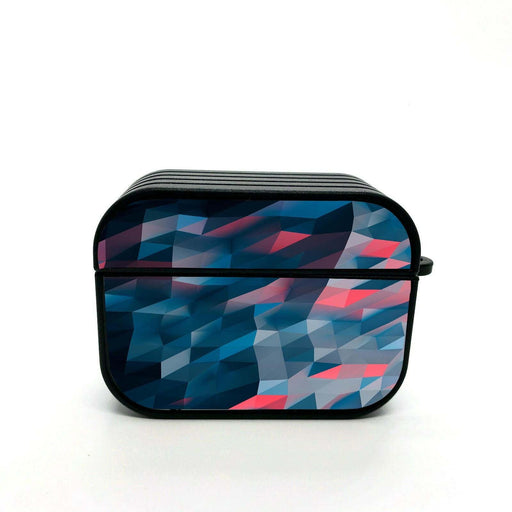 low poly wave object airpods case