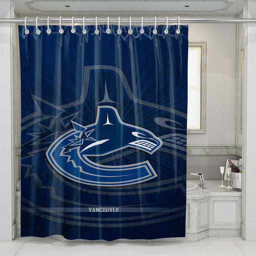 vancouver canucks shower curtains