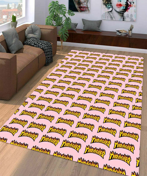 logo thrasher pattern Living room carpet rugs