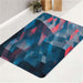 low poly wave object bath rugs