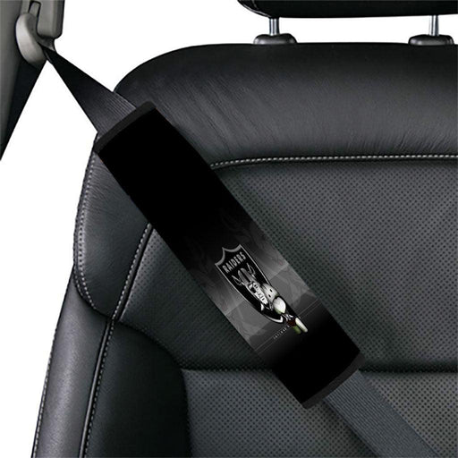 line leak oakland raiders Car seat belt cover - Grovycase