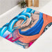 mad face goku dragon ball bath rugs