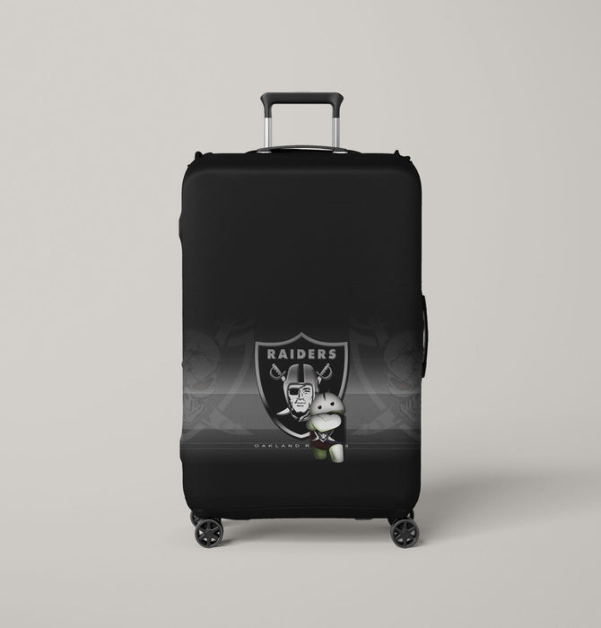 line leak oakland raiders Luggage Covers | Suitcase