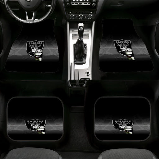 line leak oakland raiders Car floor mats Universal fit