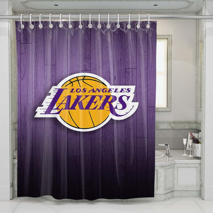 los angeles lakers logo shower curtains