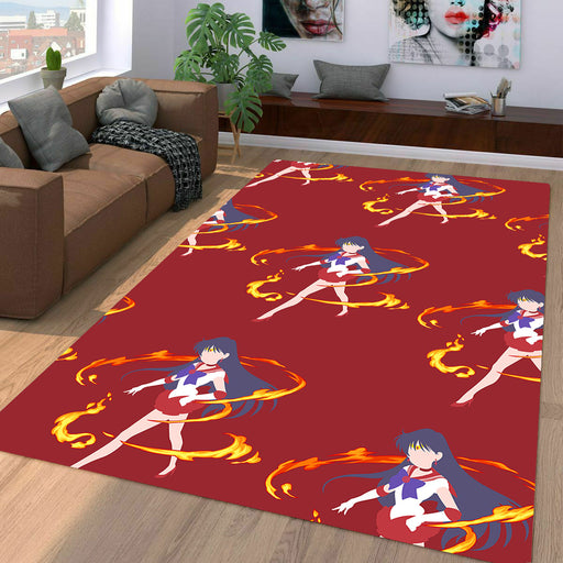 luna sailor mars fourth senshi Living room carpet rugs