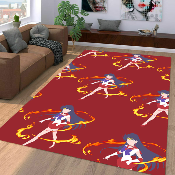 luna sailor mars fourth senshi Living room carpet rugs