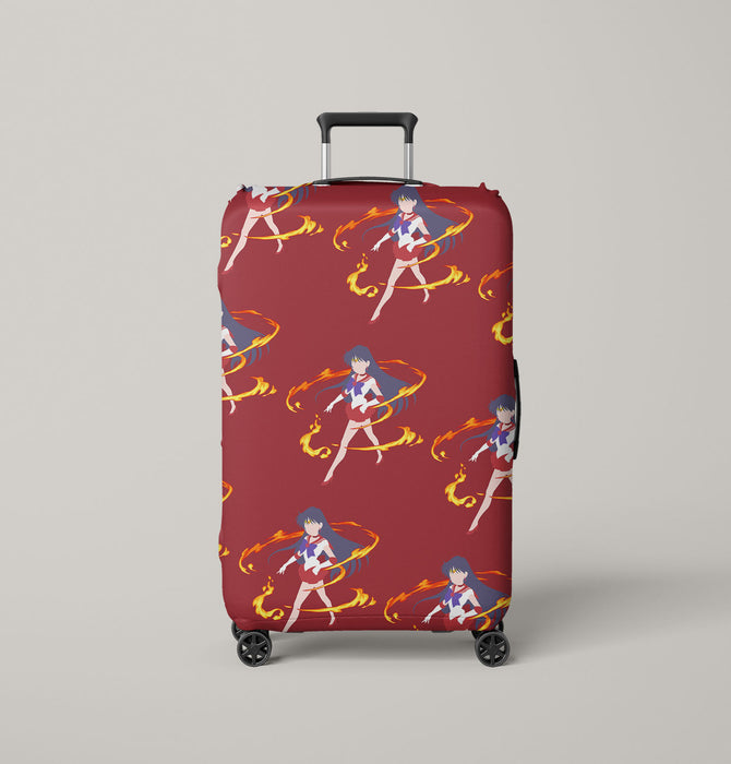 luna sailor mars fourth senshi Luggage Cover | suitcase