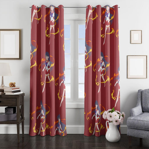 luna sailor mars fourth senshi window Curtain