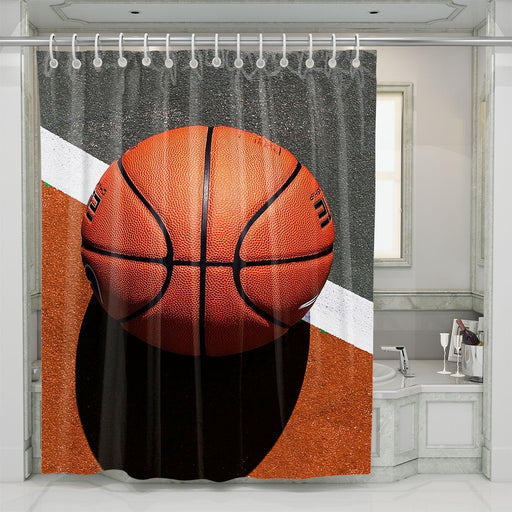 line of basketball shower curtains