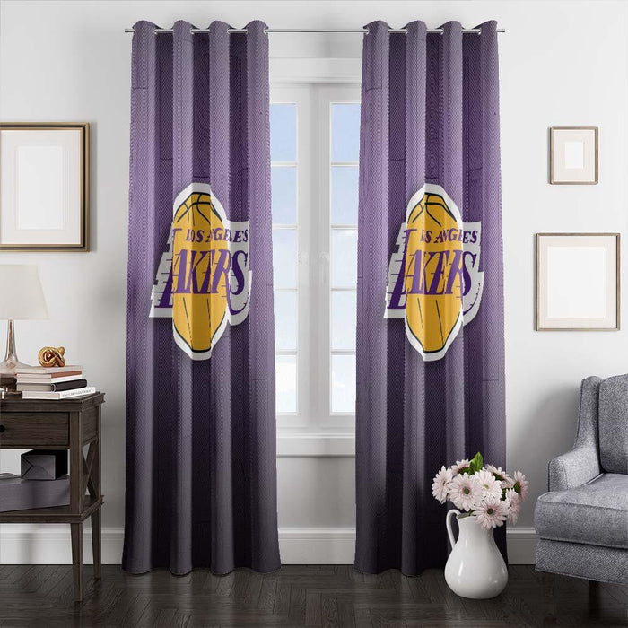 los angeles lakers logo window curtains