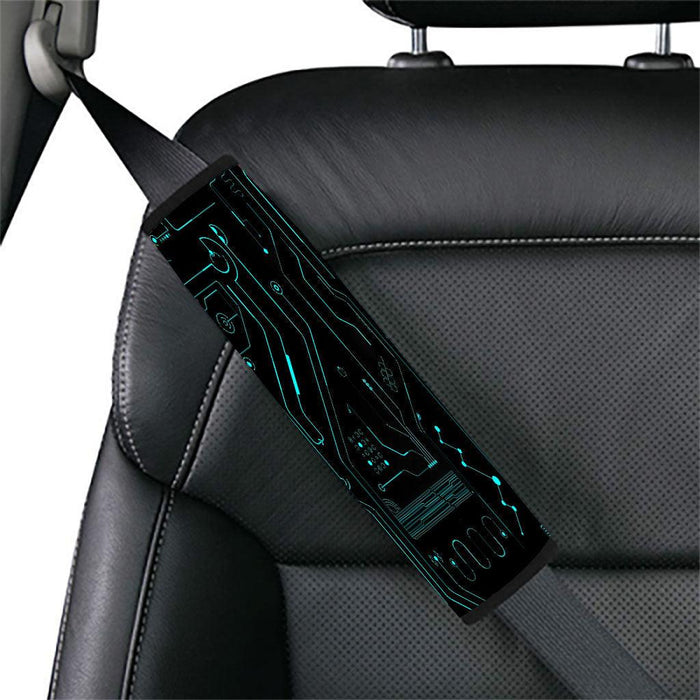 machine technology futuristic glow Car seat belt cover