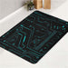 machine technology futuristic glow bath rugs