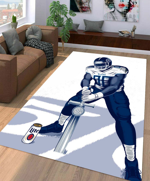 lite and titans player with sword art Living room carpet rugs