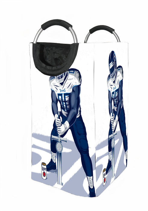 lite and titans player with sword art Laundry Hamper | Laundry Basket