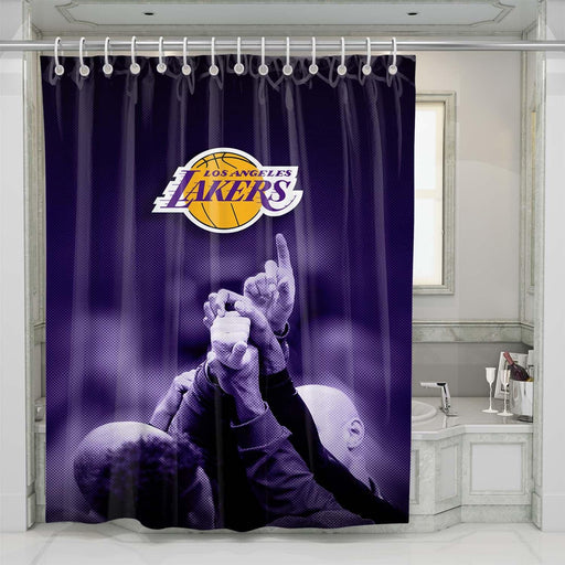 los angeles lakers nba team shower curtains