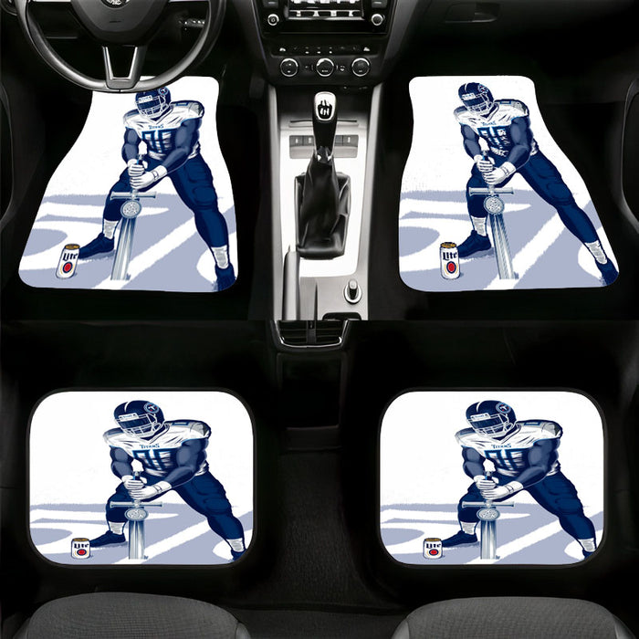 lite and titans player with sword art Car floor mats Universal fit